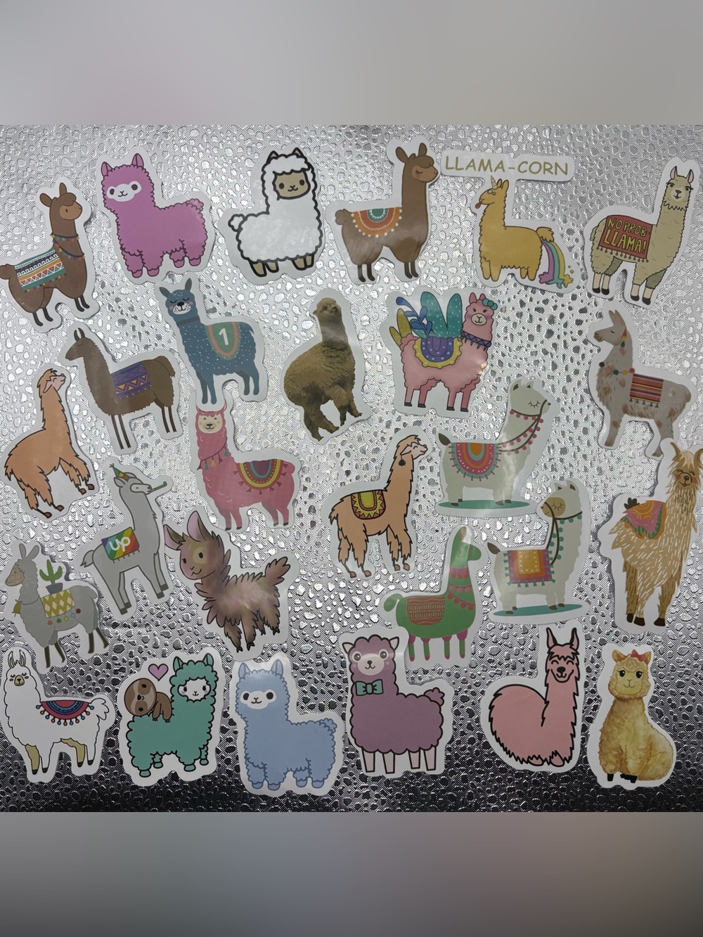 25 Assorted Llama Stickers - Fun Happy Colorful Alpaca Designs